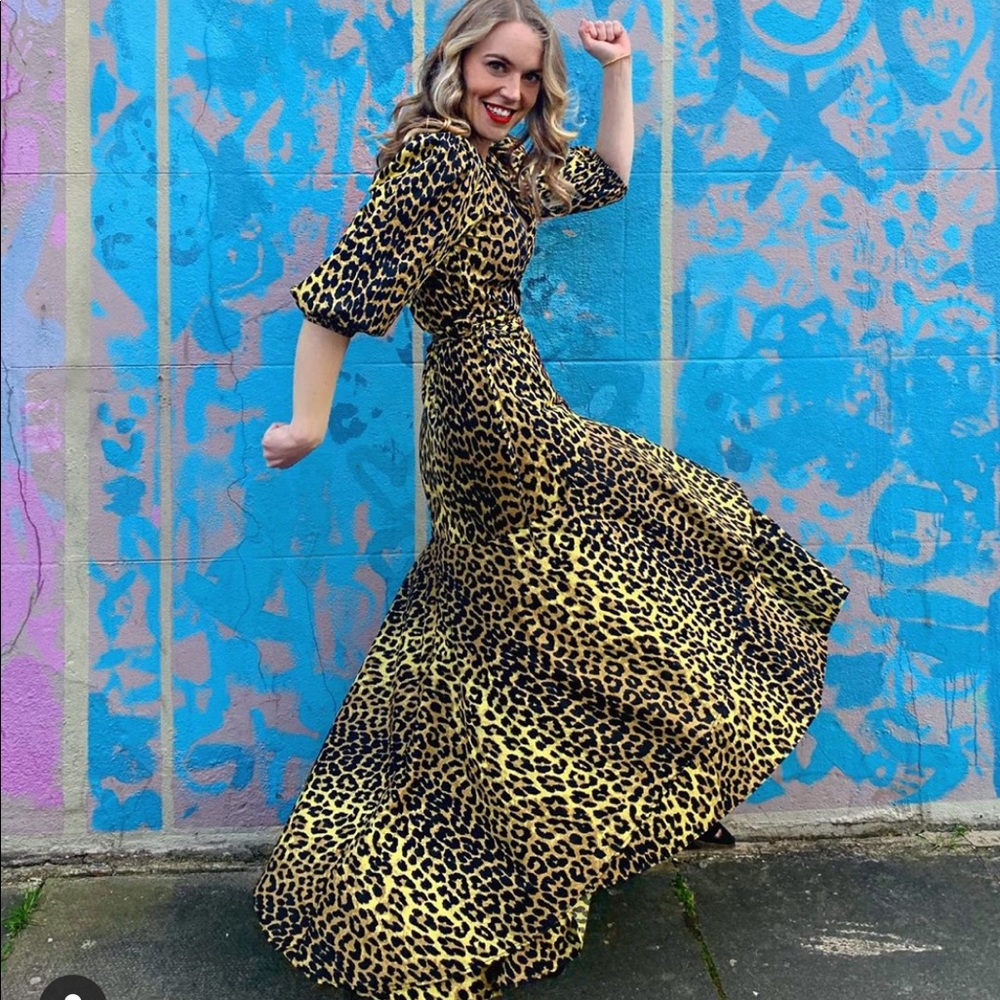 Ganni leopard 🐆 dress size FR34 (US2) - XS